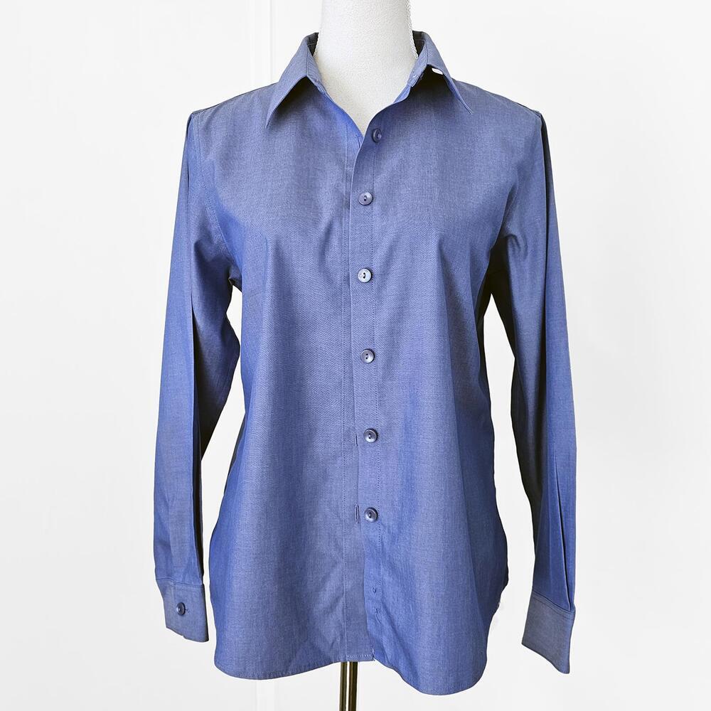 Women's Pendleton Classic Blue Button-Up Shirt 10P